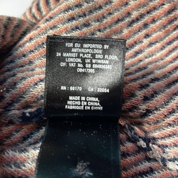 Anthropologie Moth Navy Imperial Garden Tunic Sweater Dress XS Wool Alpaca - Picture 10 of 16